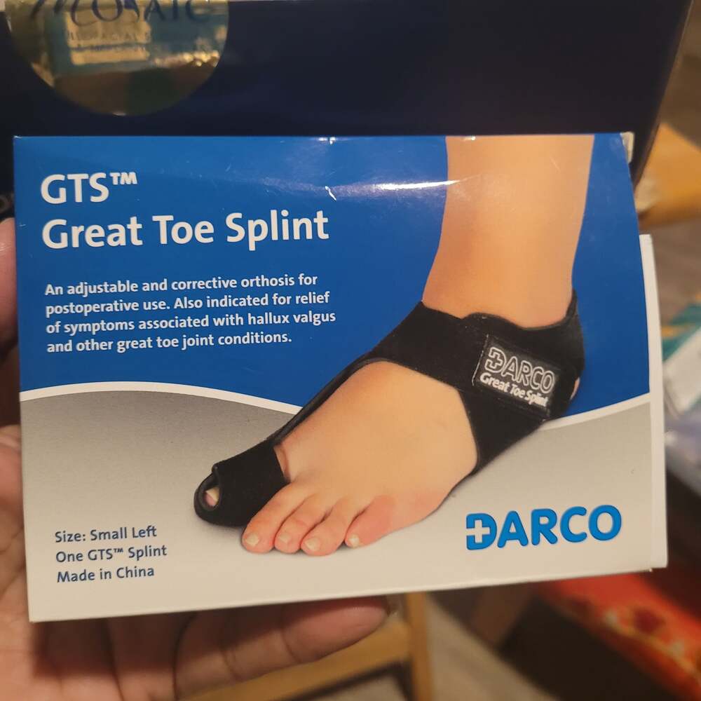 DARCO GTS Great Toe Alignment/Bunion Adjustable Splint